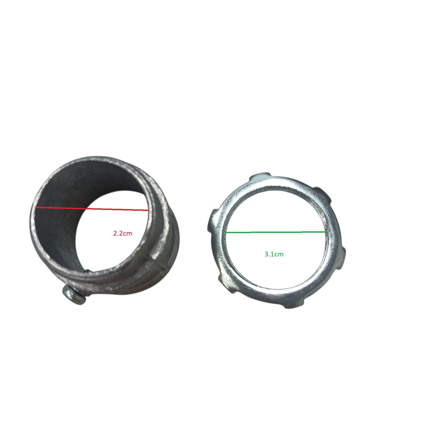 EMT Connector or EMT Adaptor with lock Nut 1"