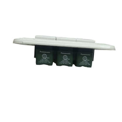 Panasonic 3 Gang Switch 1 Way, Wall Switch 3 Devices WEG5001-K/WEG6803