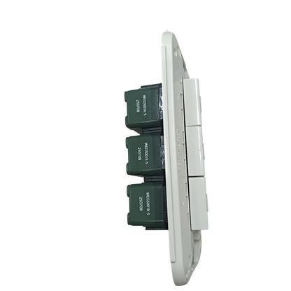 Panasonic 3 Gang Switch 1 Way, Wall Switch 3 Devices WEG5001-K/WEG6803
