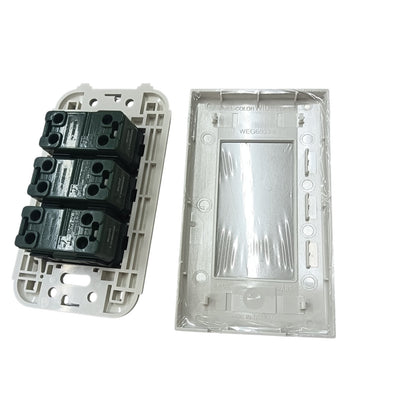 Panasonic 3 Gang Switch 1 Way, Wall Switch 3 Devices WEG5001-K/WEG6803