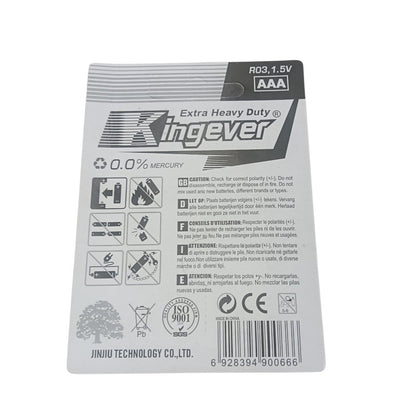 Kingever 1.5V AAA Battery R6,1.5VAAA