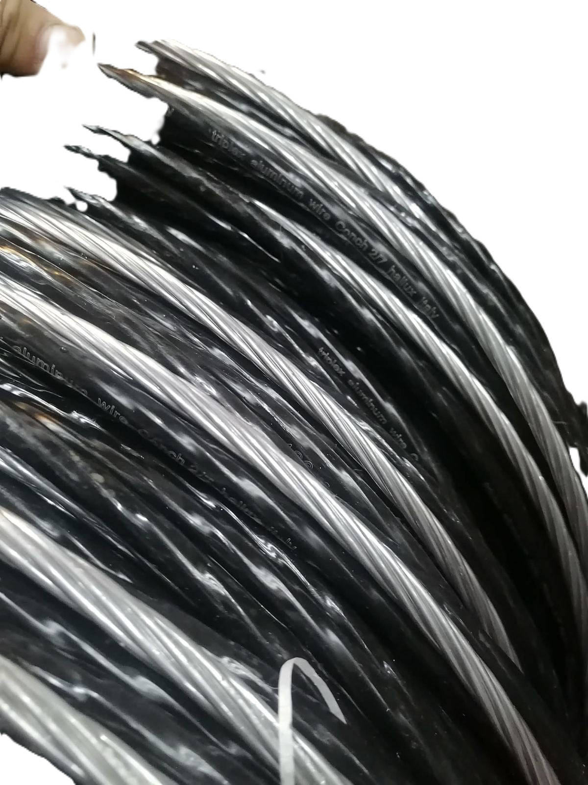 Hallux Service Drop Wire Duplex AWG 2/7 30mm 1 Cable Insulated and 1 Bare 500meters/Roll