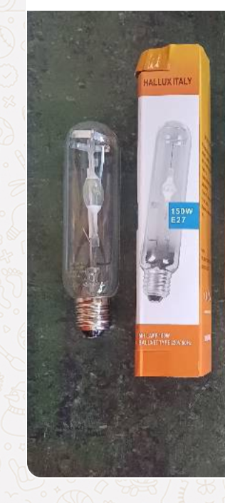 Hallux Italy 150W E27 Metal Halide Tubular Daylight 6500K