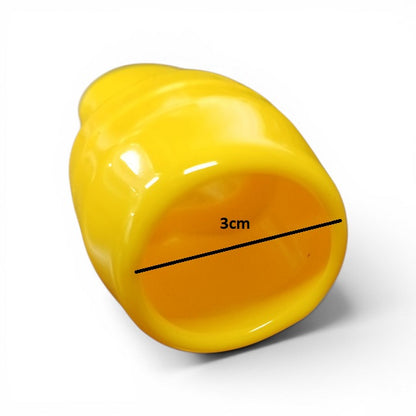 Vinyl Wire End Cap, Cable Marker (Max. Service Temp: of 80 Degree Celcius), 250mm (Yellow)