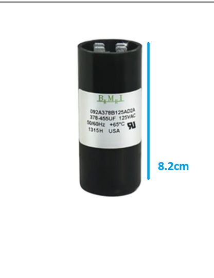 Motor Starting Capacitor 378-454UF 125V AC, BMI