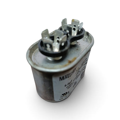 Oil-Filled Metallized Polypropylene Film Running Capacitor 6uf 370V AC 50/60Hz Aluminum Can, With Resin-Sealed Terminals