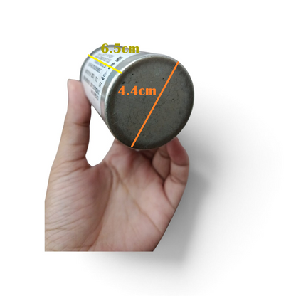 Oil-Filled Metallized Polypropylene Film Running Capacitor 12.5uf 370V AC 50/60Hz Aluminum Can, With Resin-Sealed Terminals