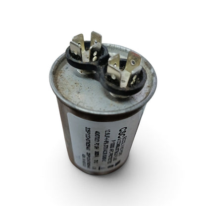 Oil-Filled Metallized Polypropylene Film Running Capacitor 12.5uf 370V AC 50/60Hz Aluminum Can, With Resin-Sealed Terminals