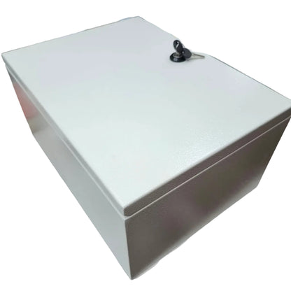 T&J Control Box 400 x 300 x 200 mm Powder Coated Beige, Electrical Enclosure, Metal Enclosure, Steel Wall Box IP65 Metal Box