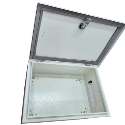 T&J Control Box 400 x 300 x 200 mm Powder Coated Beige, Electrical Enclosure, Metal Enclosure, Steel Wall Box IP65 Metal Box