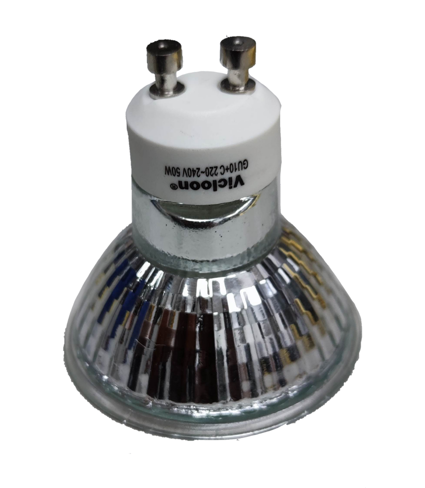 Vicloon GU10 halogen bulb 50W MR16 GU10 with reflective surface for bright lighting