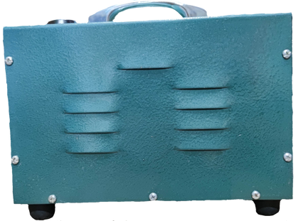 CE 1500W step down transformer 220V in green metal casing with handle for door chimes and bells