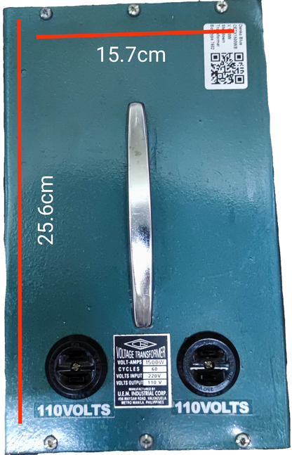 CE door chimes and bells with 1500W step down transformer 220V in a green metal casing measuring 25.6 by 15.7 cm