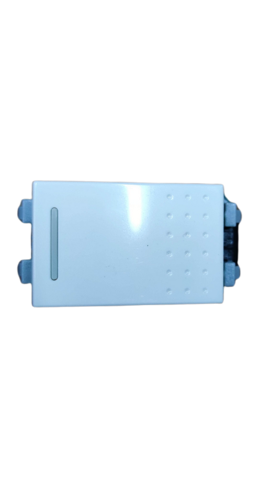 Royu white rectangular switch with textured dots and side terminals 3 Way Switch Wide Series RWS3 for wall wiring