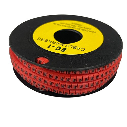 Grippes cable management W Marker Red 2.6mm to 4.2mm 1000pcs cable markers spool