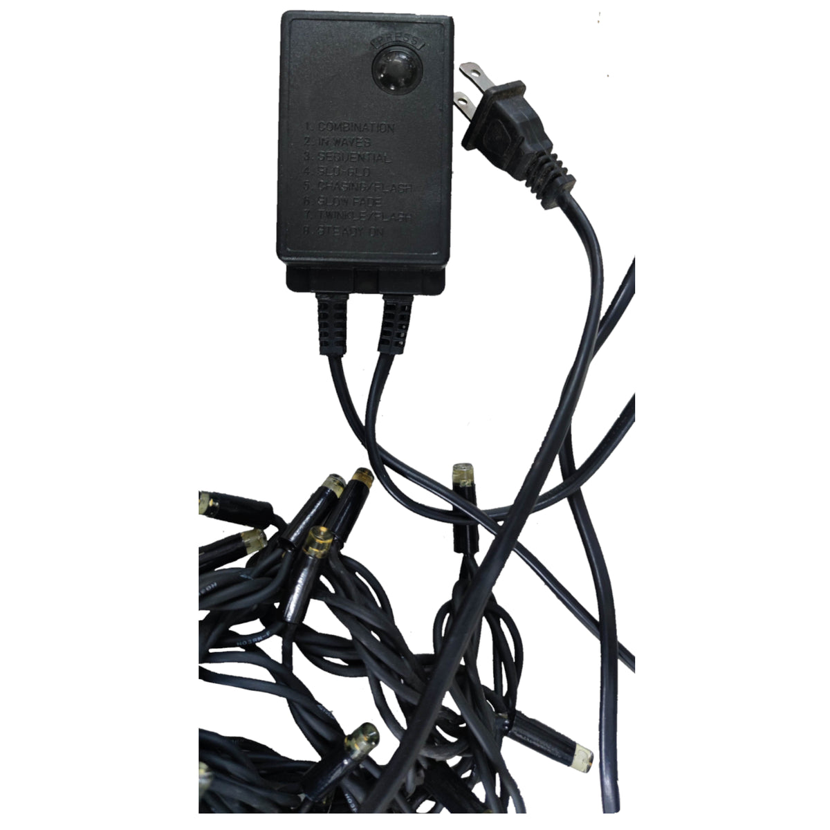 Weatherproof LED string lights 10 meters with plug and multiple connection points for outdoor decoration