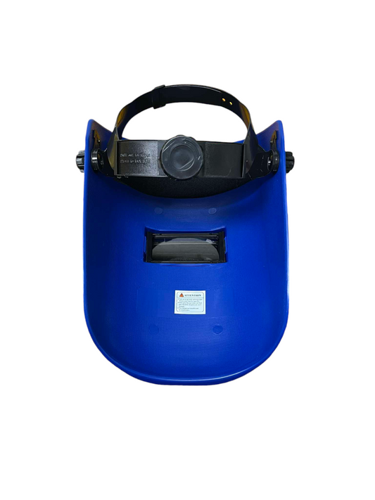 Butterfly Welding Mask with Strap and Filter in blue for work and utility wear safety