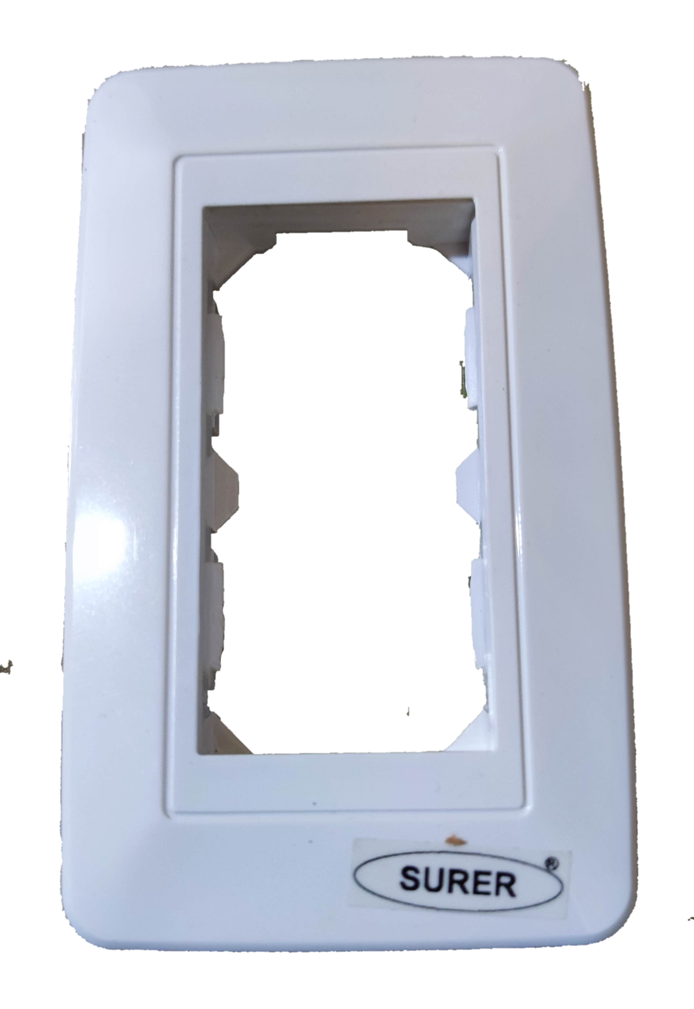 Surer 3 Gang Plate Modern Series white power points switch plate cover