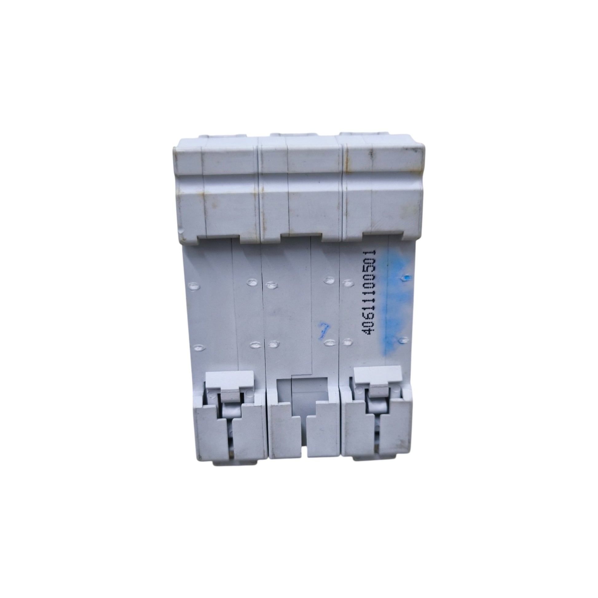 Sassin Miniature Circuit Breaker 40A 3Pole three module white plastic breaker with mounting clips