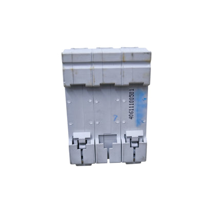 Sassin Miniature Circuit Breaker 40A 3Pole three module white plastic breaker with mounting clips