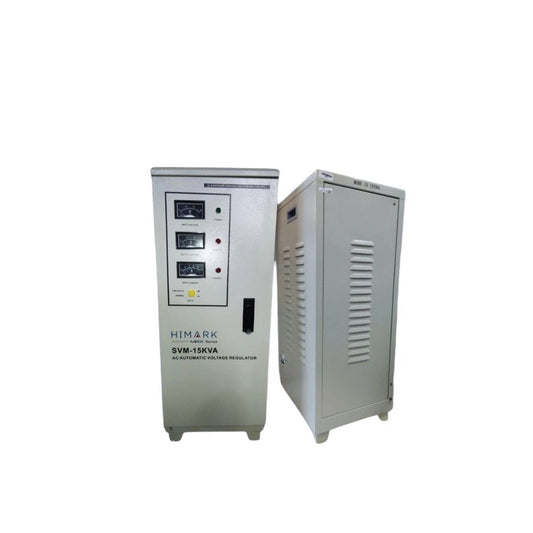 Himark 15000W Automatic Voltage Regulator 1 Input and 1 Output Terminal Binding MCB Protection SVM-15KVA