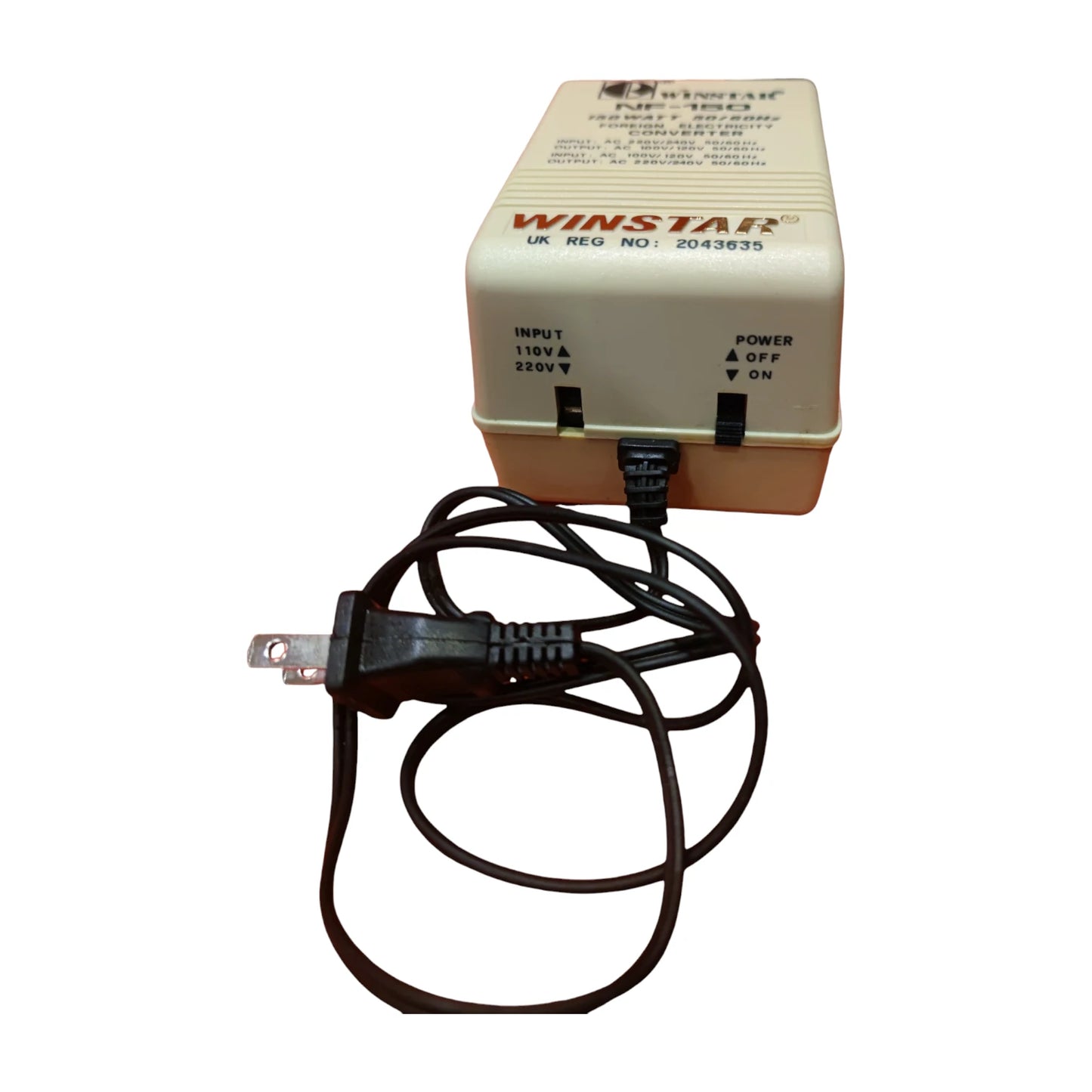 Winstar 150W Portable Step Down Transformer 220V - 110V AC