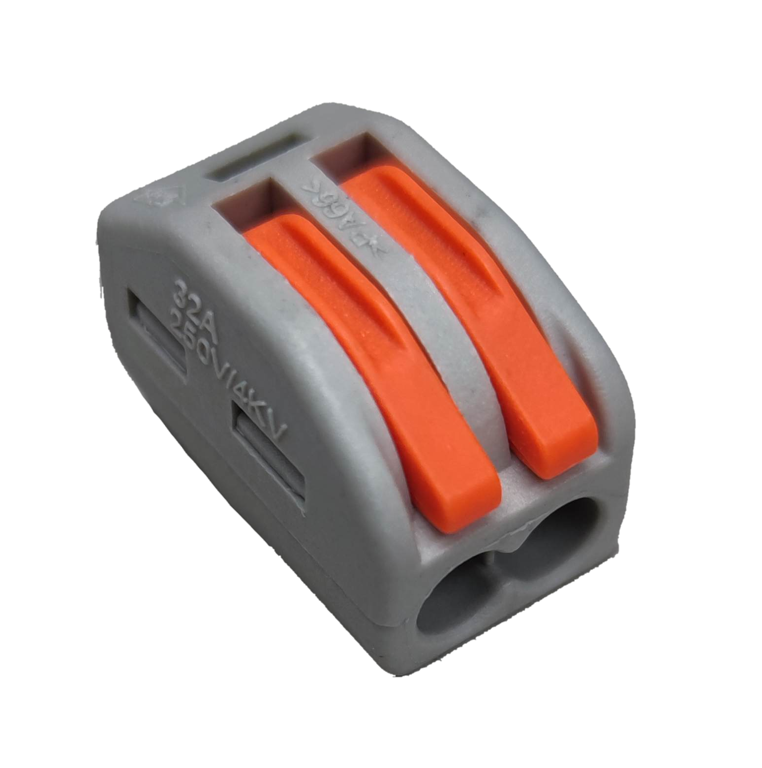 Wire Connector 32A 250V 0.08-2.5mm 4.0mm gray and orange electrical connector part