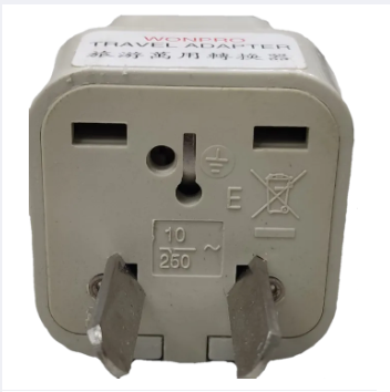 Travel Adaptor Type I plug with two flat angled pins and universal socket from China