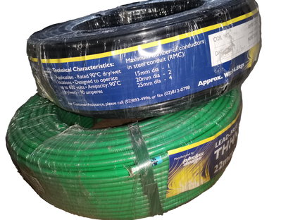 Phelps Dodge THHN Wire 30mm AWG 2 Stranded (1 Meter) White