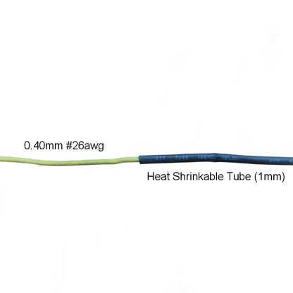 Heat Shrinkable Tube Black - 1mm used for cable management on a 0.40mm 26awg wire