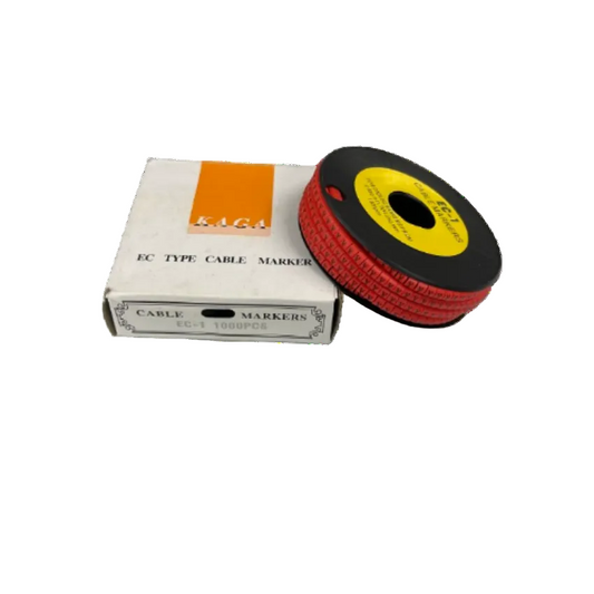 Grippes Y Marker Red 2.6mm to 4.2mm 1000pcs cable markers spool with packaging box for cable management