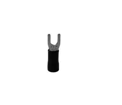 Y Terminal 5.5mm YBB-8 electrical connector with insulated black sleeve for circuitry parts