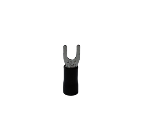 Y Terminal 5.5mm YBB-8 electrical connector with insulated black sleeve for circuitry parts