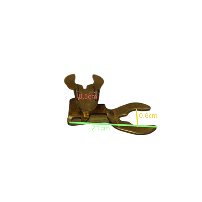 Y Terminal 6mm Y Size 10PCS Y-92 Metal Connector with Detailed Measurements for Electrical Use