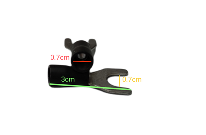 Y Terminal With Insulation 5.5mm electrical connector part from China with black insulation and metal terminal