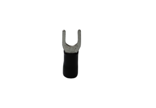 Y Terminal With Insulation 5.5mm electrical connector part with black insulated grip