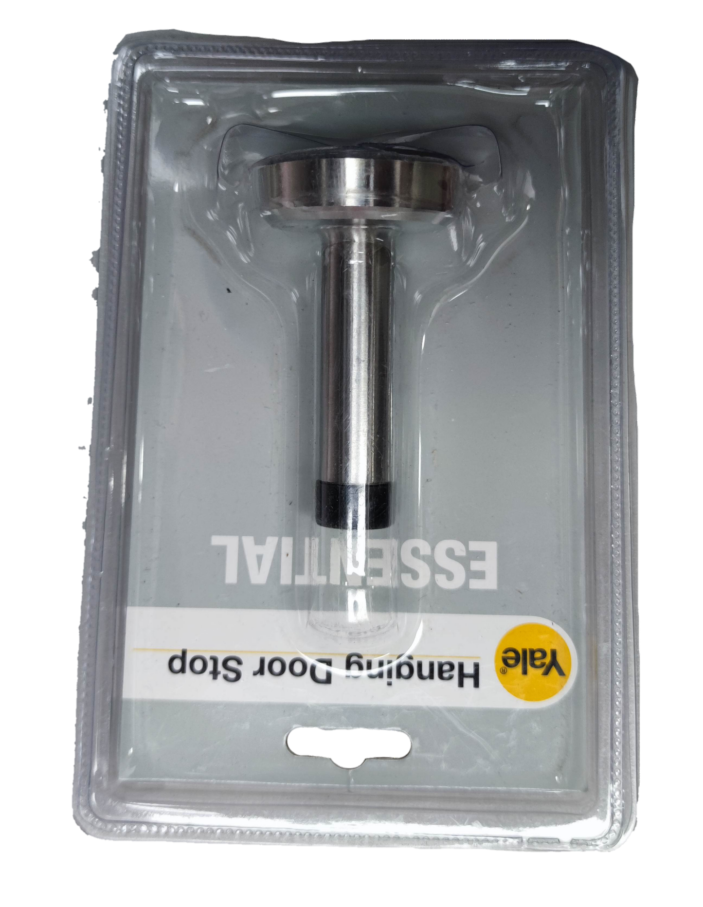 Yale heavy duty hanging door stop in packaging designed for durable door protection