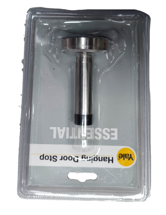 Yale heavy duty hanging door stop in packaging designed for durable door protection