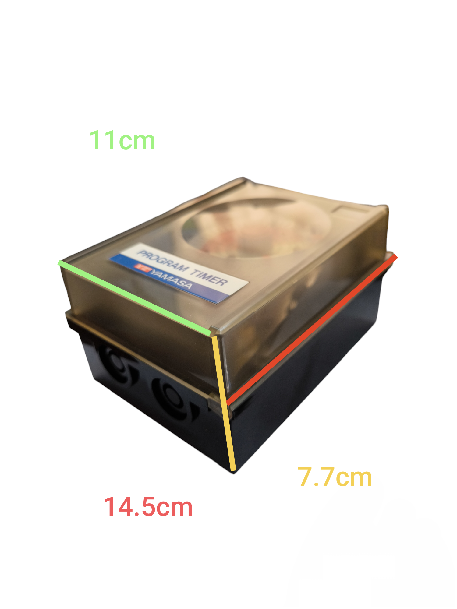 Yamasa 24 Hour Programable Timer 3A 220V power point switch with clear protective cover
