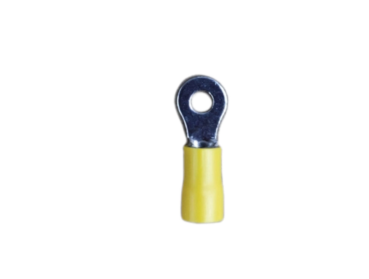 Yellow ring terminal lugs AWG 10 Ring made of durable materials for secure electrical connections