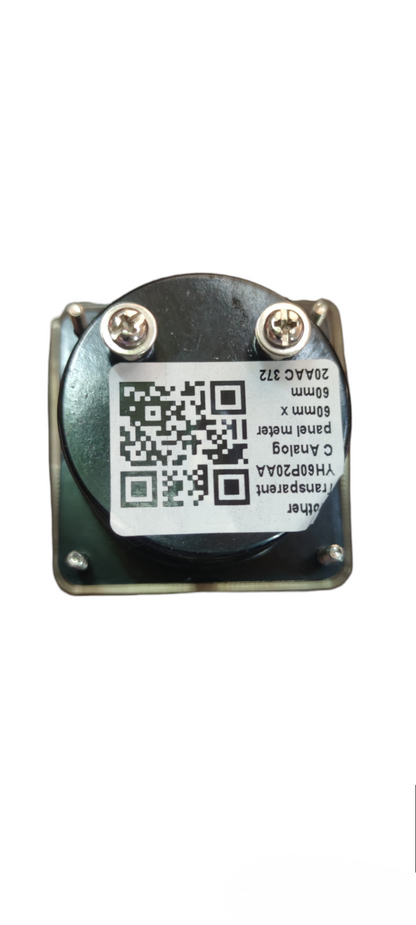 Brother 60mm square analog ammeter 220V electrical circuitry part with mounting screws