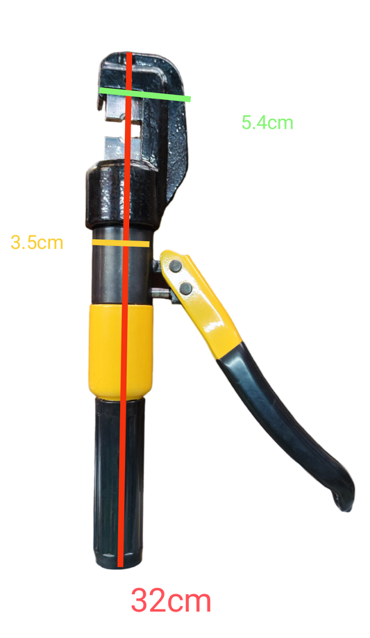 YQK-70 terminal lug crimper 4mm to 70mm with ergonomic handle and measurement markings