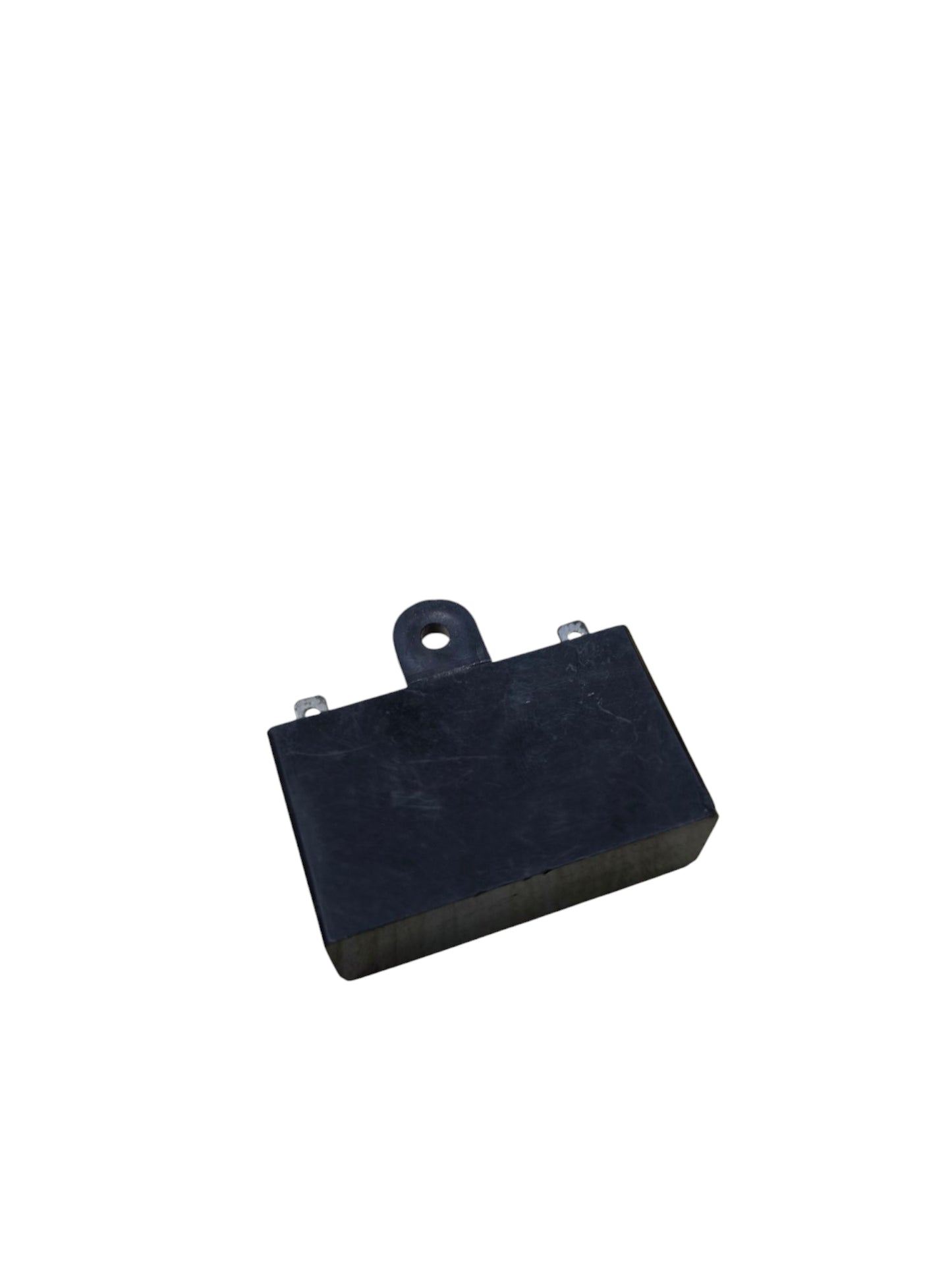 CBB 4uF 350V capacitor black rectangular electrical component with mounting hole