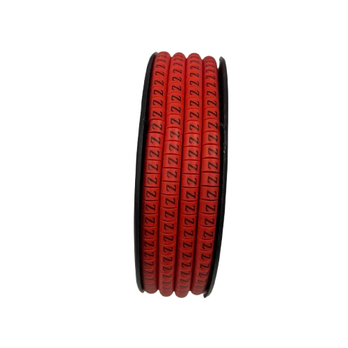 Grippes Z Marker Red 2.6mm to 4.2mm 1000pcs cable management markers in red color
