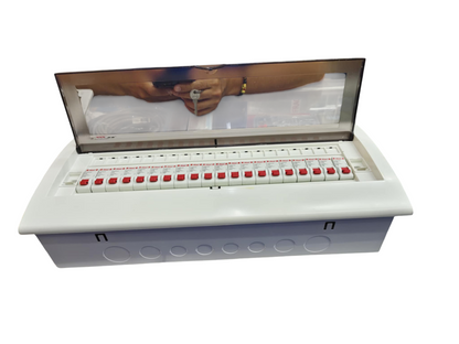 Himel and ZY 19 Branches 1 Pole Miniature Circuit Breaker with protective transparent cover