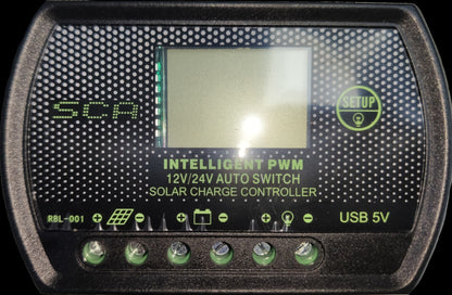 ZwitseRise 5V DC Solar Controller intelligent PWM charge controller with USB 5V output and 12V 24V auto switch