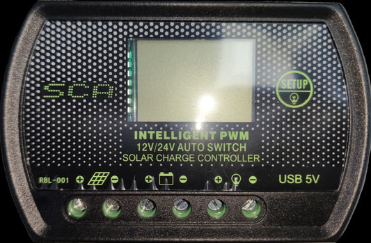 ZwitseRise 5V DC Solar Controller intelligent PWM charge controller with USB 5V output and 12V 24V auto switch