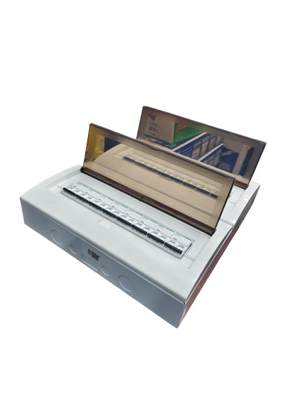 32 Ways Surface Type Panel Box ZY by Schneider and ZY with transparent cover and multiple circuit breakers